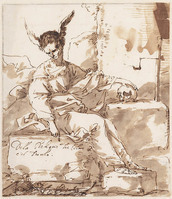 E 006
<br/>
Allegorie van de vergankelijkheid
<br/>
<em>Rosa, Salvator (1615-1673)</em>